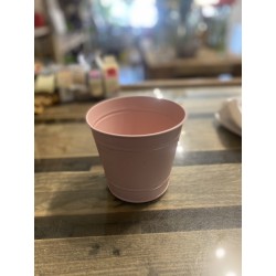 Cache pot zinc rose D13X12H