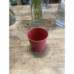 Cache pot zinc rouge 11DX11H